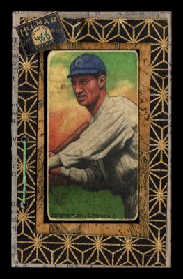 Picture, Helmar Brewing, T206-Helmar Card # 488, Heinie Zimmerman, Check swing, Chicago Cubs